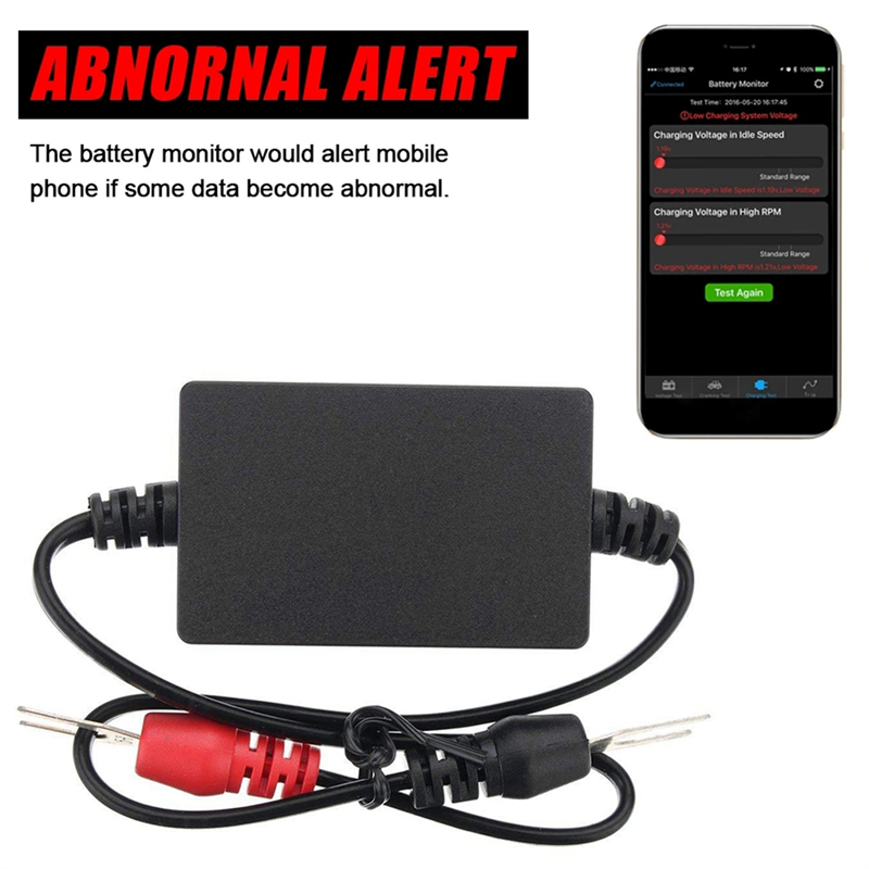 BM2 Battery Monitor Tester 12V Battery Monitor Voltage Tester Bluetooth 4.0 Car Battery Analyzer Charging Cranking Test. 