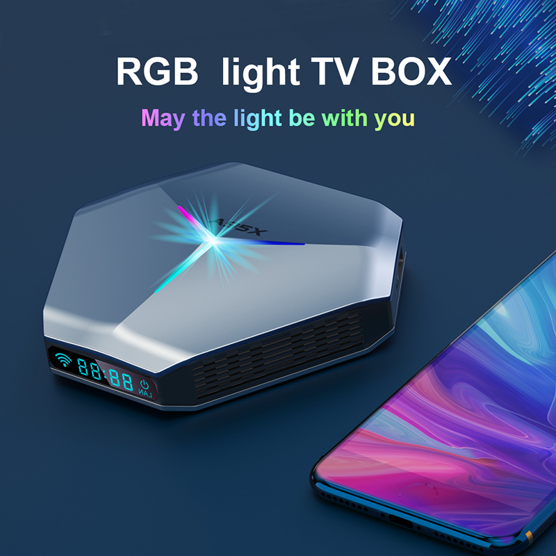 A95X F4 TV Box S905X4 HD Home Theater Player Dual Band WIFI quad core Android 11 Smart Set Top Box. 