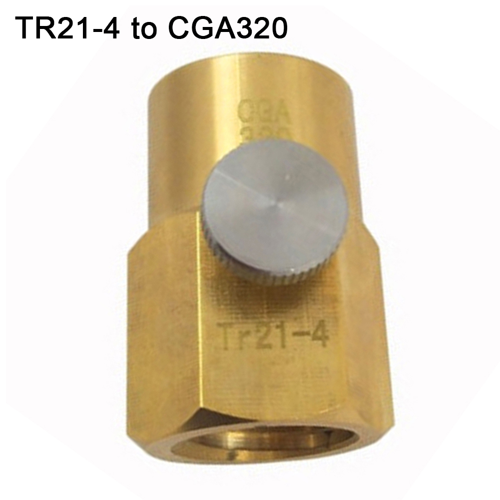 TR21-4 to CGA320/W21.8 Soda Maker Cylinder Refill Adapter Tank Connection Kit. 
