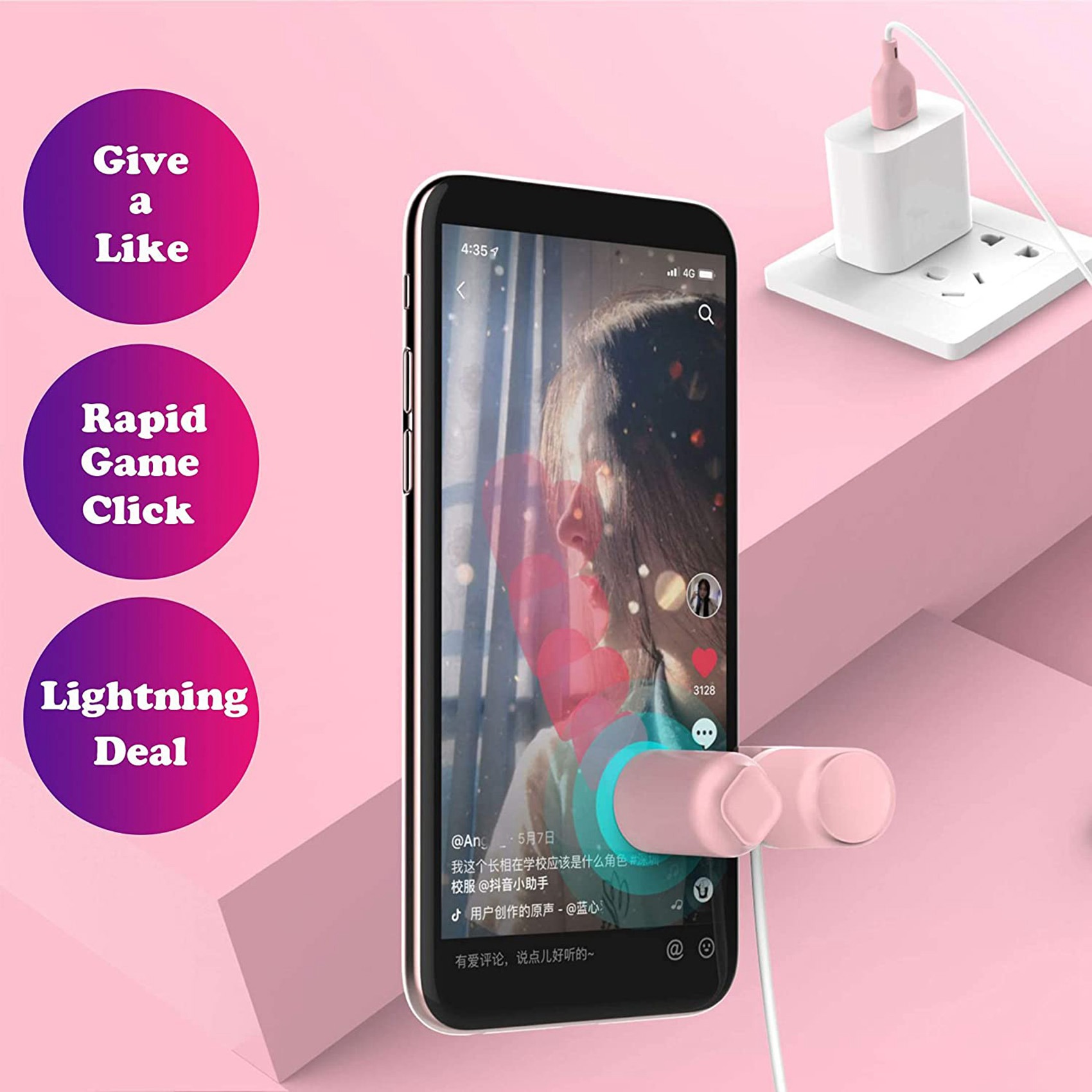Phone Screen Auto Clicker, USB Device Screen Auto Clicker, Suitable for Games, Live Broadcasts, Video Auto Tapper. 