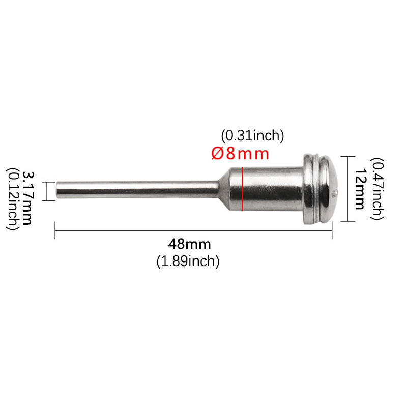 High Speed Steel Cutting Blade Connecting Rod Rotary Tool Parts Diamond Screw Mandrel Shank Sander High Speed Steel Saw Blade Clamping Rod