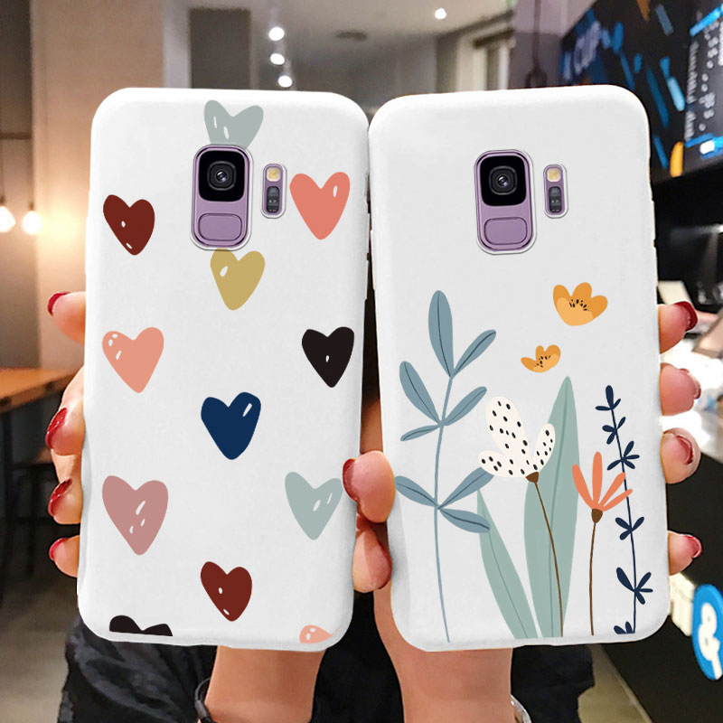 Case For Samsung Galaxy S9 S 9 Plus Phone Cover Cute Cartoon Candy Painted Soft TPU Coque For Samsung S9 Bumper S9+ S9PLUS Funda. 