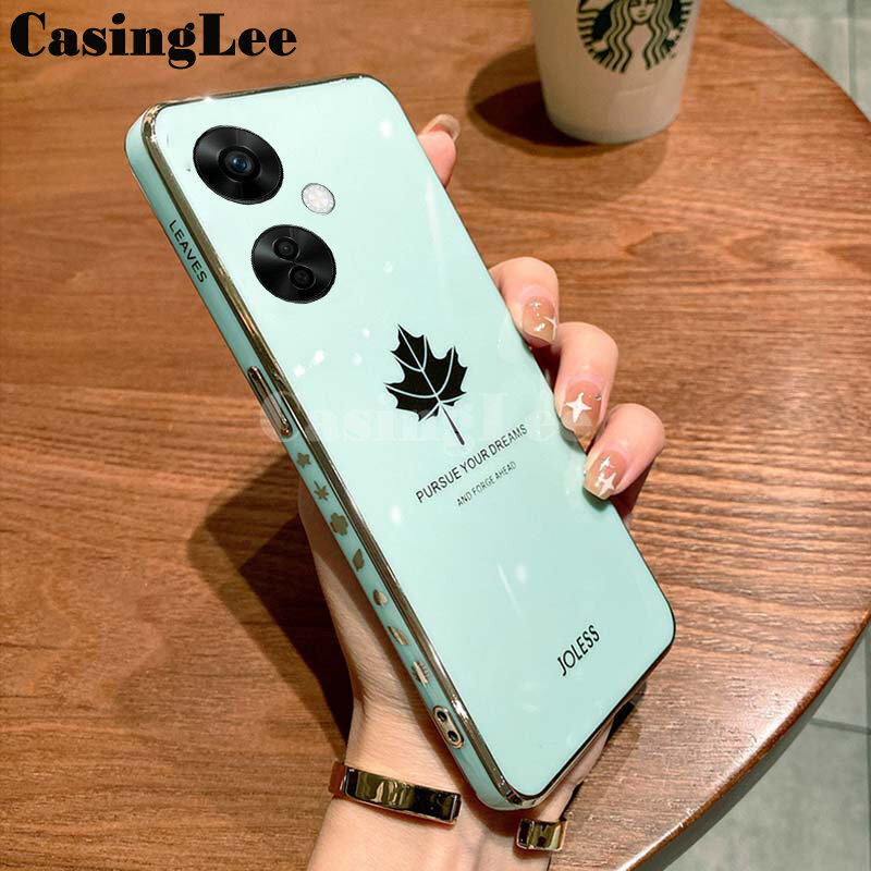 For OnePlus Nord N30 Case Shining Maple Leaf Design Casing Cover for OnePlus Nord N30 Back Cover Soft Cases