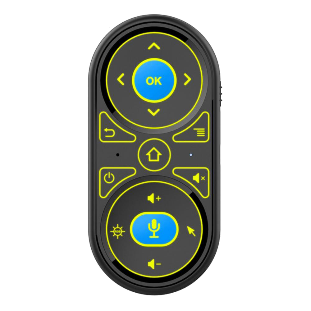 Air Mouse Voice Microphone RGB Backlit Gyro Remote Control. 