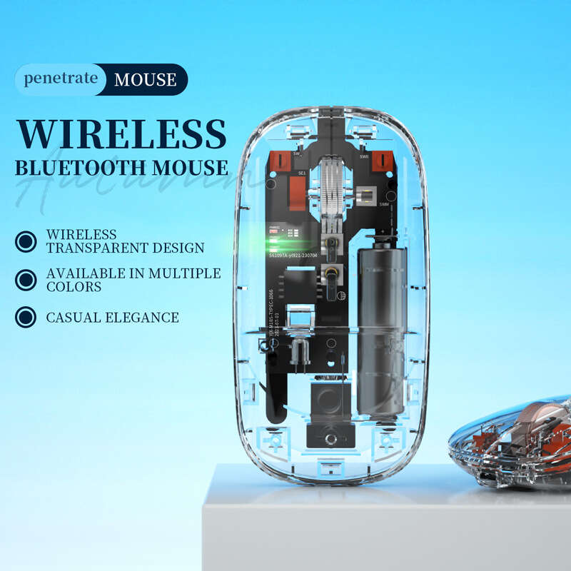 New wireless transparent luminous game USB charging, esports, mechanical computer accessories, office mouse
