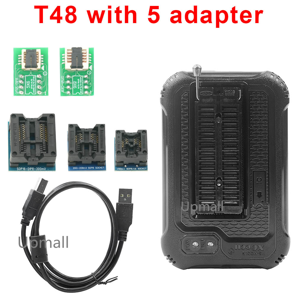 XGecu T48 Programmer 56 Pin Drivers ISP Support 21000+ with 30 adapters Original EMMC-ISP Version 1 /ADP_F48_EX-2 /EX-1 Adapter minghao. 