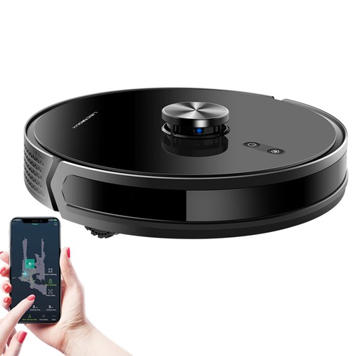 Liectroux X6 Robot Vacuum Cleaner, 6500Pa Suction, LDS Laser Navigation, 235ml Water Tank, 400ml Dustbin, 5 Maps Saved, 2600mAh Battery, App/Voice Control. 