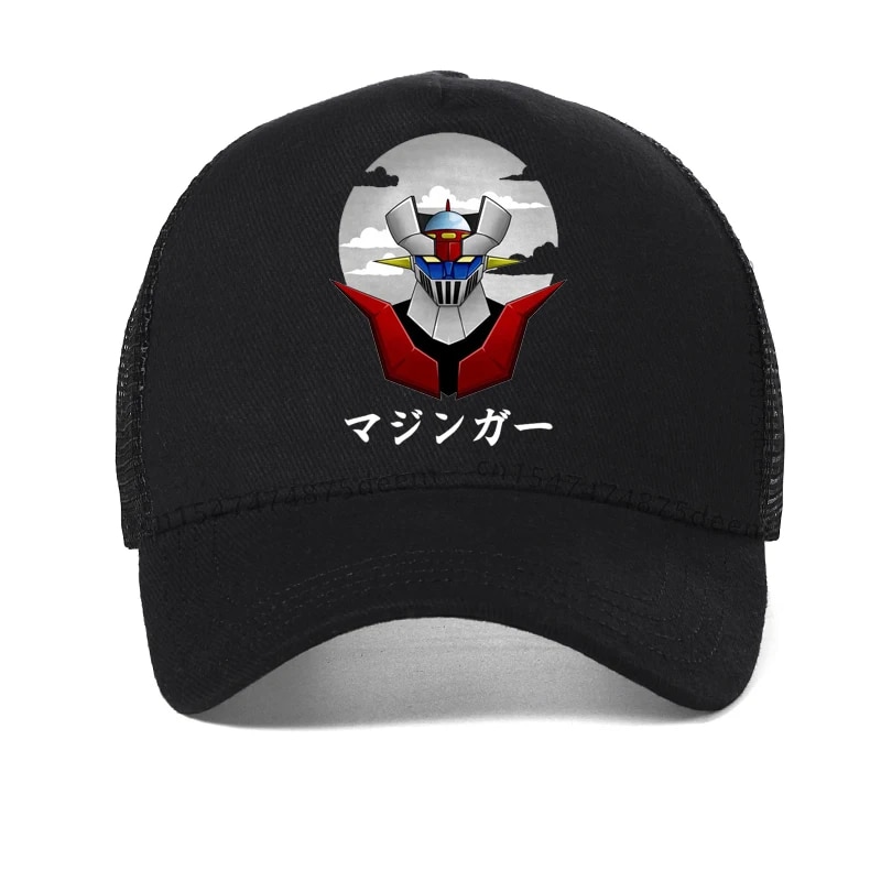 mazinger z anime movie robot hat men's Goldorak baseball cap Japanese Cartoon Summer Mesh breathable Snapback hats. 
