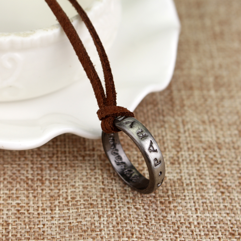 Mysterious Waters 4 Choker Necklace Letter SIC PARVIS MAGNA Drake Neckalces Pendants Ring for Women Men Jewelry GIftscosplay. 