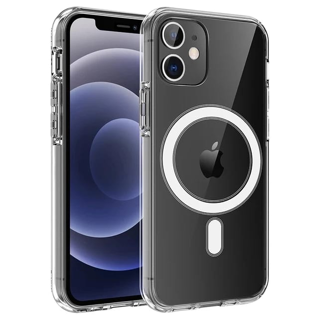 MagSafe Frame Case for iPhone 11 to 15 Pro Max -Clear