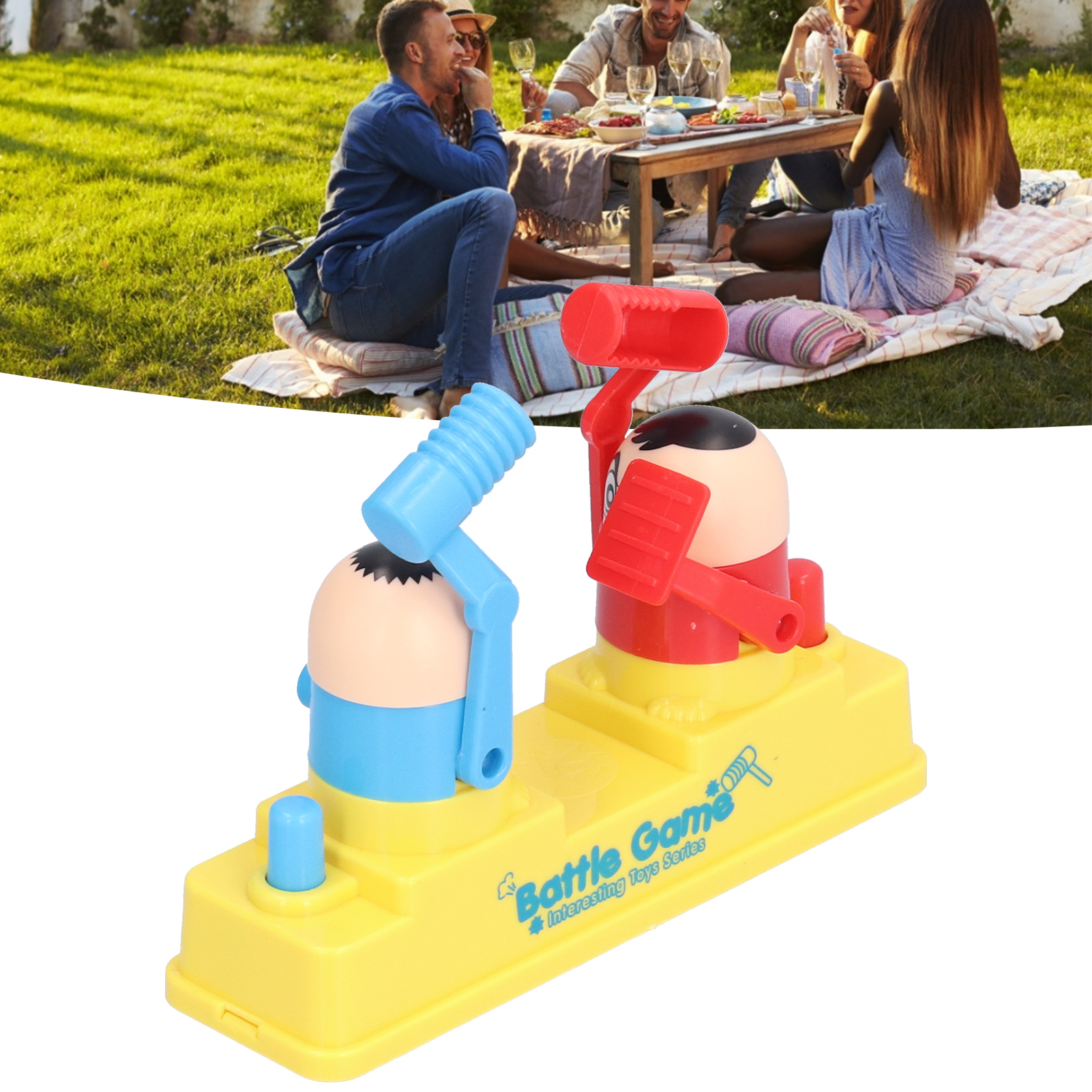 Battle Robot Game Toy Kids Hammer Promote Each Other's Feelings Interaction. 