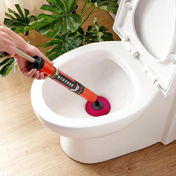 Manual Multifunctional High Pressure Drain Buster Home Sink Clog Remover Cleaning Tool Toilet Plunger Suction Pump. 