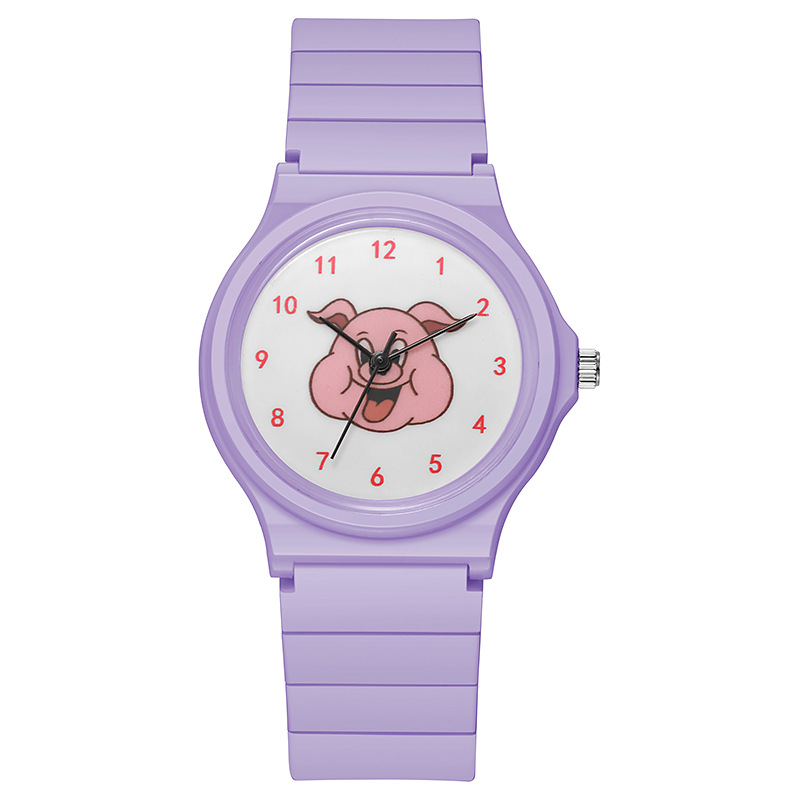 In addition to the three evils of the week, the watch with the primary school quartz watch, Chen Guilin, the same watch, Ruan Jingtian, pink pig. 