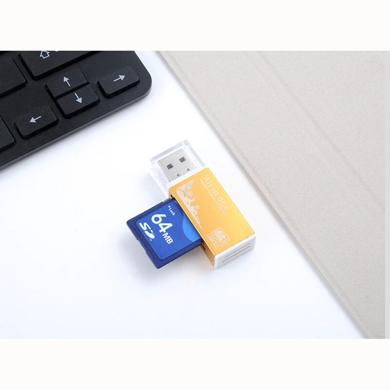 5 piece /bag Smart All in one card reader Multi in 1 card reader SD/SDHC,MMC/RS MMC,MS/MS PRO/MS DUO,M2 card reader Wholesale TF. 