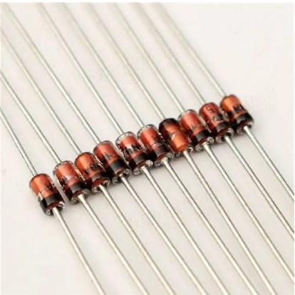 25Pcs- 4148 1/2Watt Zener Diode 0.5W 1/2W 1N4148 Through Hole Voltage Regulator Zener Diodes DO-35 DIP Values Assortment Kit For Electronics Circuitry & Parts