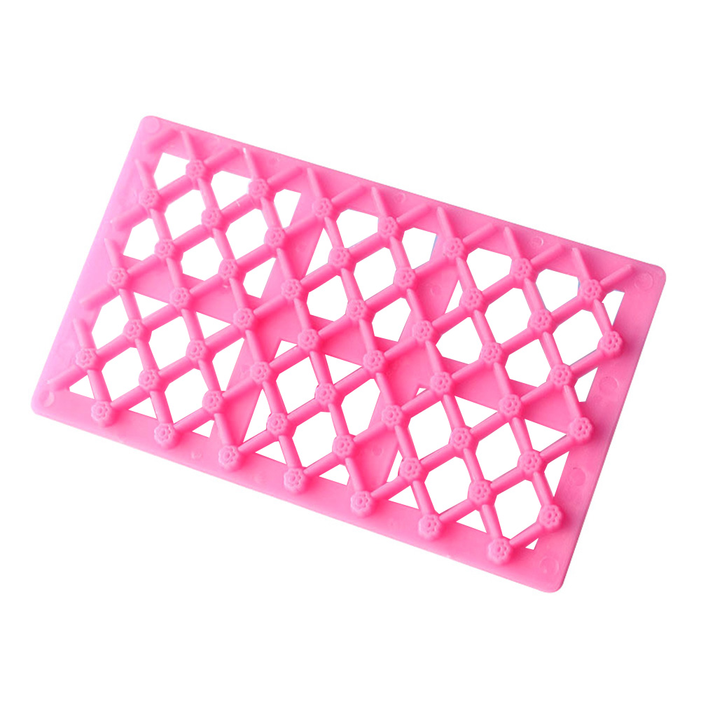 DIY Square Grid Chocolate Fondant Cake Cutter Baking Emboss Decorating Mold Tool. 