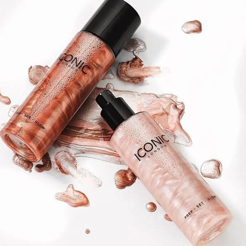 Latei Posies 100ml Iconic London Illuminator Liquid Highlighter Prep Set Glow Highlight Makeup Mist Spray Quicksand Moisturizing Before