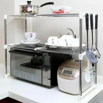 2 Tier Multifunction Microwave Oven Stainless Steel Kitchen Shelf Kitchen Storage Rack Buy Online At Best Prices In Bangladesh Daraz Com Bd