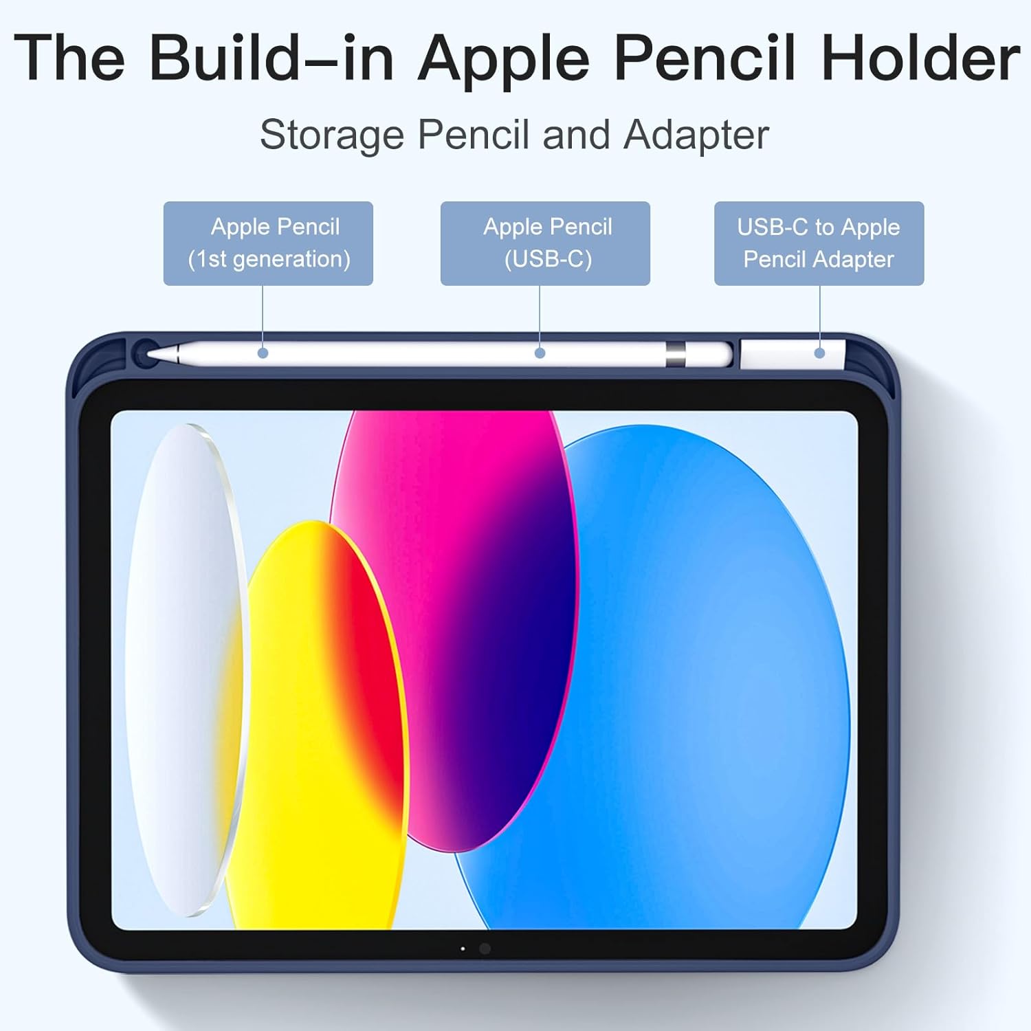 Compatible with iPad (A16) 11th Generation Case 11 Inch 2025 New, for iPad 10th Generation Case 10.9 Inch 2022, Trifold Stand Protective Cover with Pencil Holder, Auto Sleep/Wake, Model: A2757 A2777 A3162 A2696 A3355 A3356 A3354. 