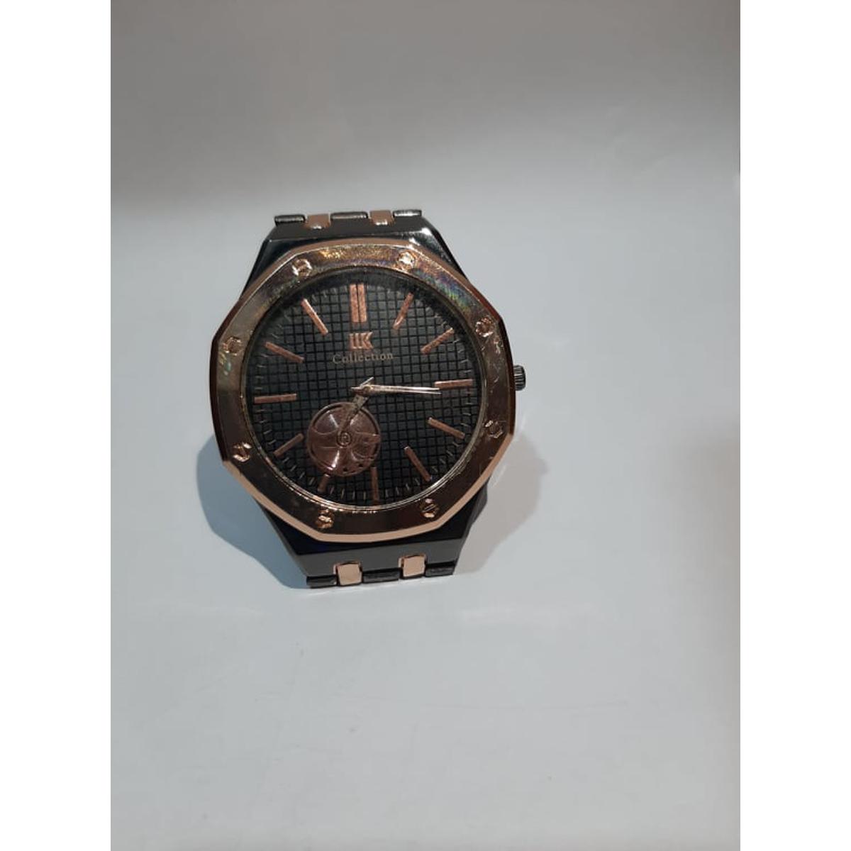 IIK Collection Luxury Water Resistant 3 Hands Mens Two Tone Color Quartz Gold Man Watch