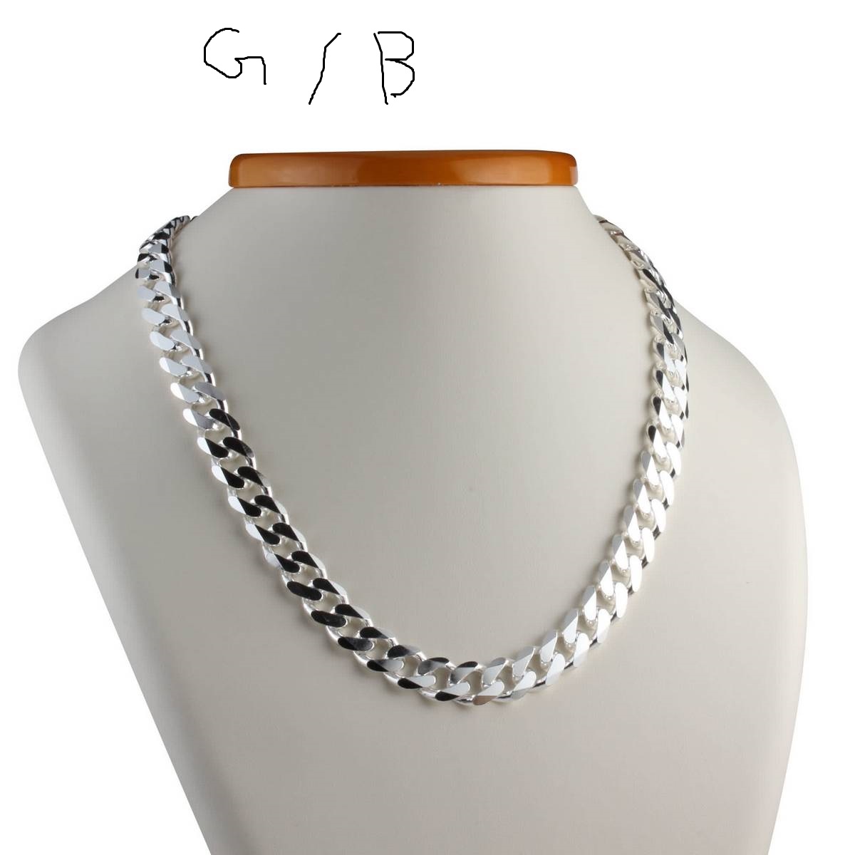 Men'S Silver Chain Necklace Sterling Fashion For Men'S