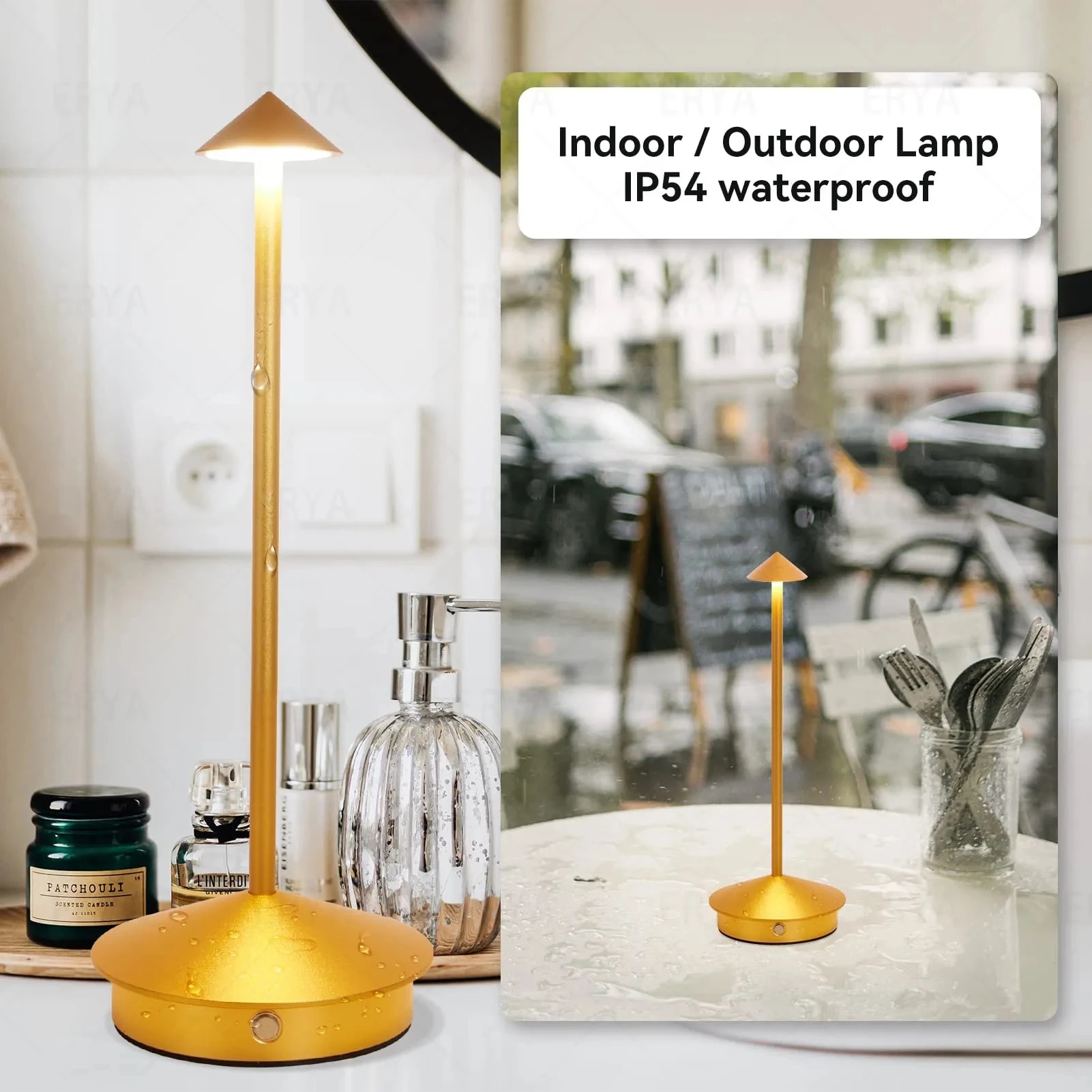 Type-C Rechargeable Table Lamp Creative Dining Touch Led Hotel Bar Coffee Pina pro Table Lamp Lampada Da Tavolo Decorative Lamp. 