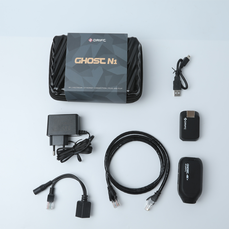 Drift Ghost N1 Action Camera RJ45 Interface Remote Control 4K Ultra HD Live POE Power Supply Sport Camera For Youtube Live. 