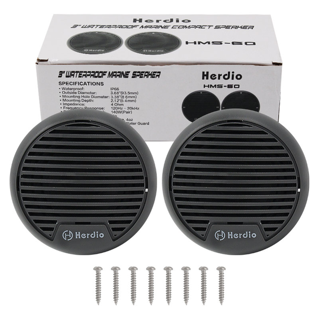 Herdio Bluetooth Waterproof Speakers For Utv Motorcycle Helmets