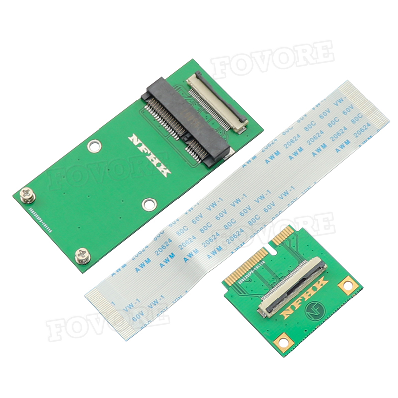 mini PCIe to mSATA SSD extension cable WiFi wireless network card to mini PCIe adapter Extender cable for Laptop. 