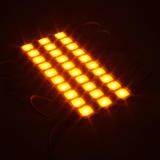 DC 12V 5630 3LED SMD Module Injection Decorative Waterproof LED Strip Light Lamp Yellow. 