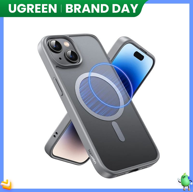 UGREEN Matte Magnetic Case for iPhone 15 Pro Max Cases Shockproof Cover for iPhone 15 Plus 15pro for Magsafe Macsafe Case Alien Alien