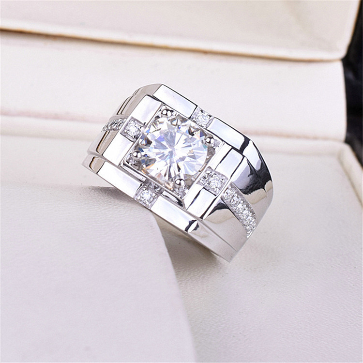 Duoduo hot selling domineering live ring ring diamond ring wedding ring open couple ring Chinese Valentine's Day gift