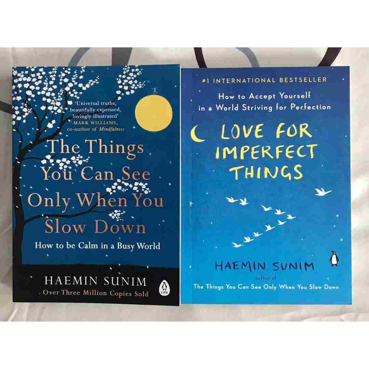 Love for Imperfect Things, The Things You Can See Only When You Slow Down 2 Books Collection Set By Haemin Sunim