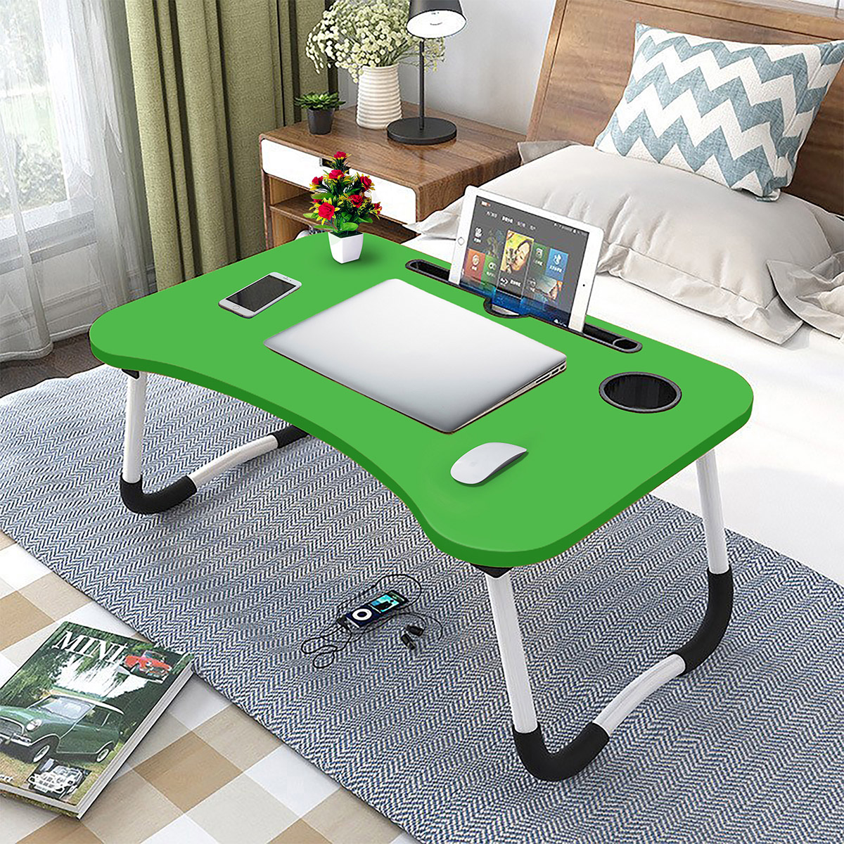 Portable Desk Foldable Laptop Table tebil Folding Desk Home Computer Stand Laptop Desk Notebook Desk Laptop Table Bed Sofa Tray Table Dormitory Study Table. 