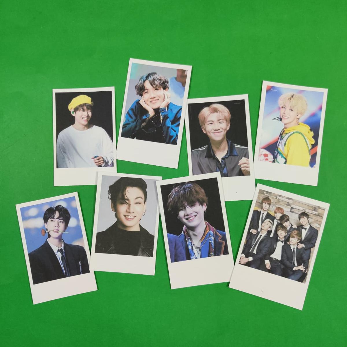 BTS Polaroid style photo card (8 pieces set)