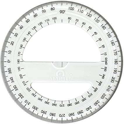 Apex Plastic 360º Degree  Protractor. 