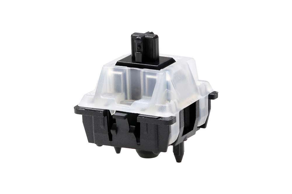 Cherry MX Black Clear Top Switch NIXIE Switch Linear 5pin 63.5g Black Clear-Top switch for mechanical keyboard Milky Top Black. 
