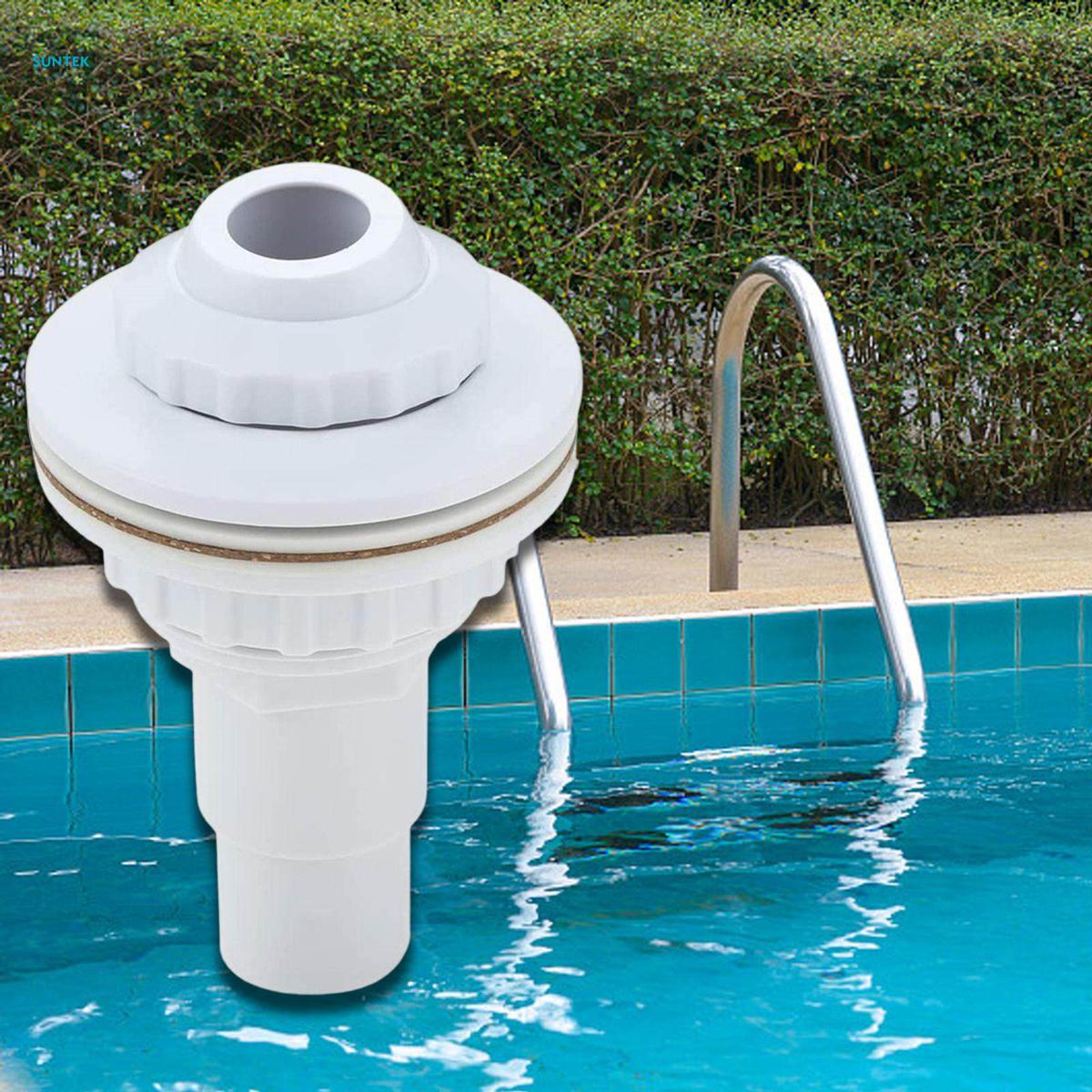 Ground Pool Return Outlet Jet Plumbing Fittings Detachable Complete Set with Gasket Replacement for SPA Pool