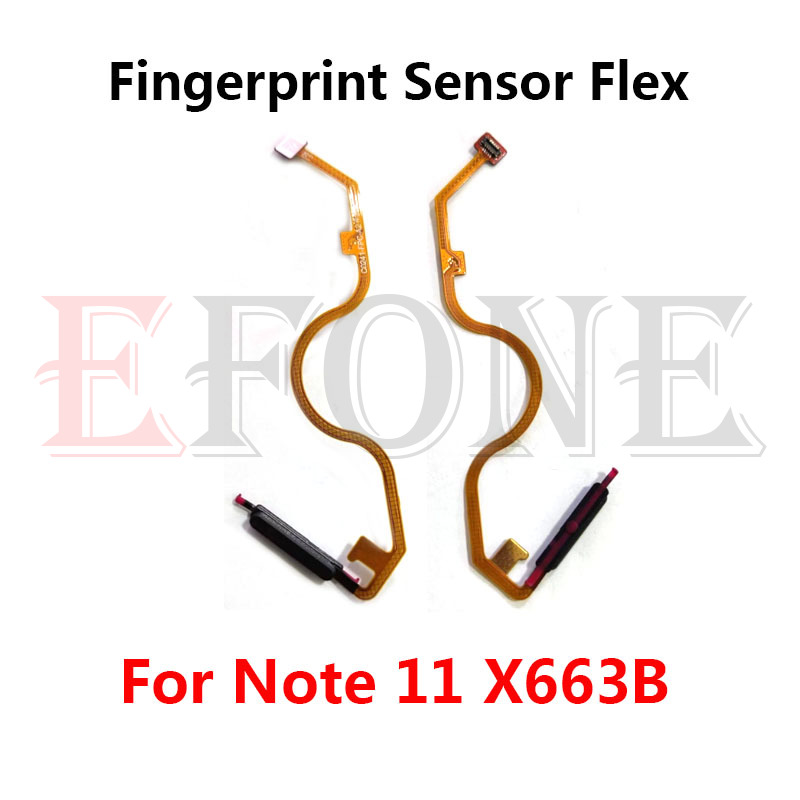 For Infinix Hot 11 Play 11s X6812 NFC Note 11 12 X663B Fingerprint Reader Touch ID Sensor Return Key Home Button Flex Cable. 