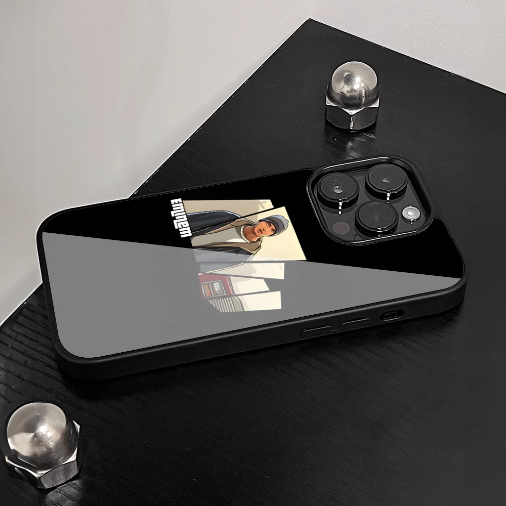Hop Rapper Eminem Rap Phone Case For Iphone 15 14 13 12 11 Pro Max Mini 8 6 7 Plus Se Xr X Xs 2020 PC+TPU Cover. 
