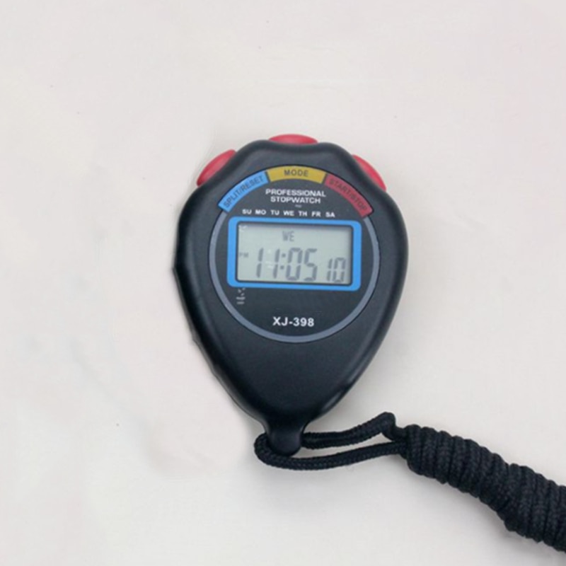 Digital Sport Stopwatch Timers Handheld Professional Waterproof Chronograph Stopwatch LCD Timer Counter with Strap Kitchen Timer. 