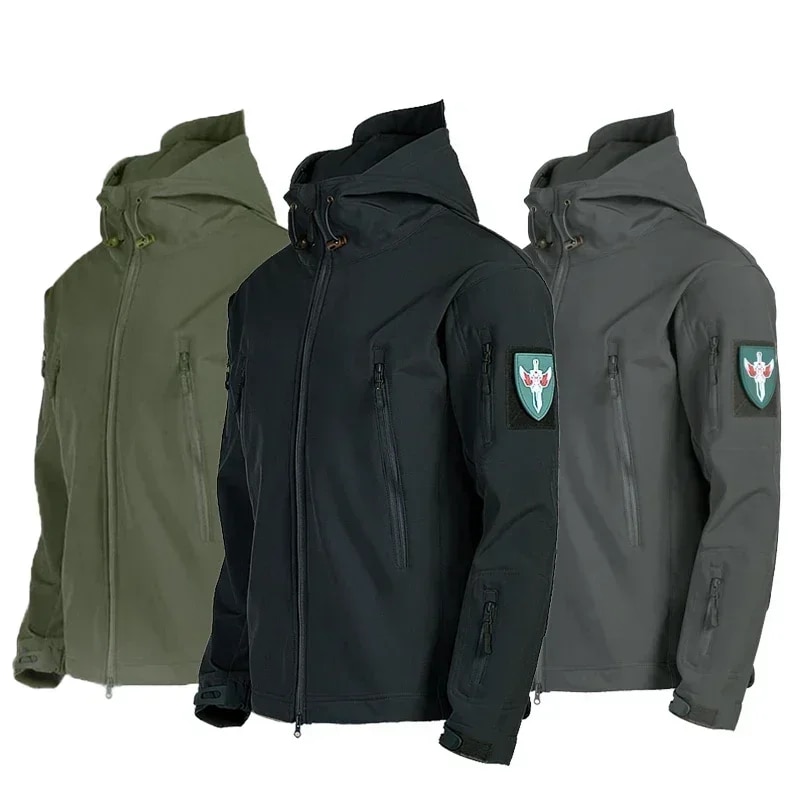 Winter Autumn Military Tactical Men Jacket Suit Outdoor Fishing Waterproof Warm Hiking Hunting Tracksuits Set for Thermal Jacket. 