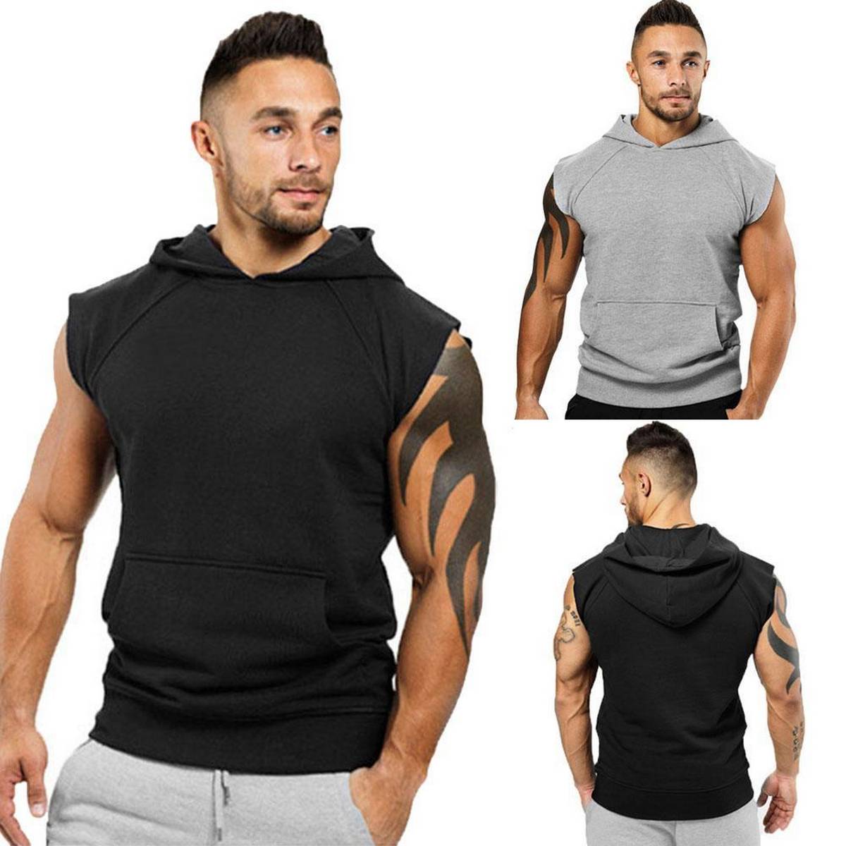 muscle shirt hoodie