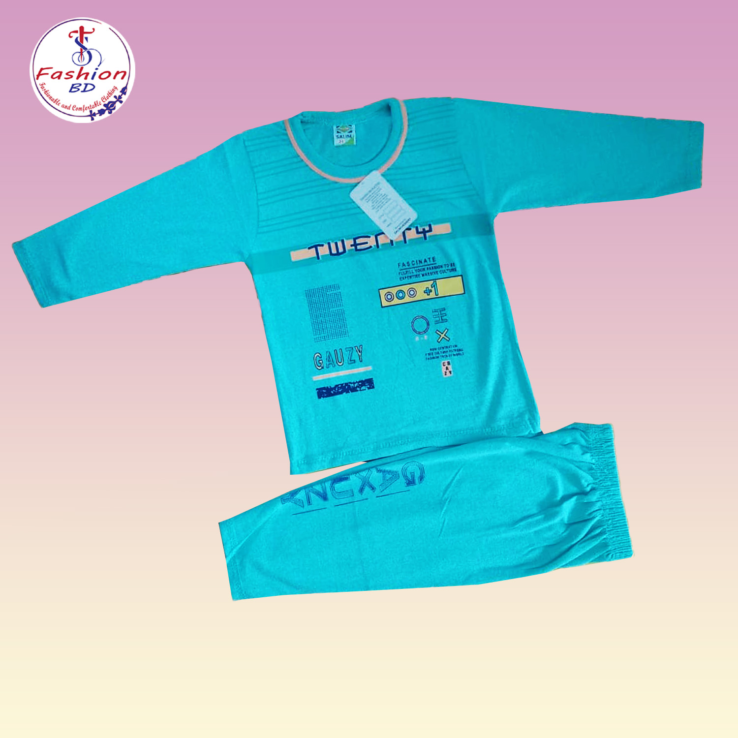 Fashionable & Stylish Full Sleeve T-Shirt And Pant for Baby Boys