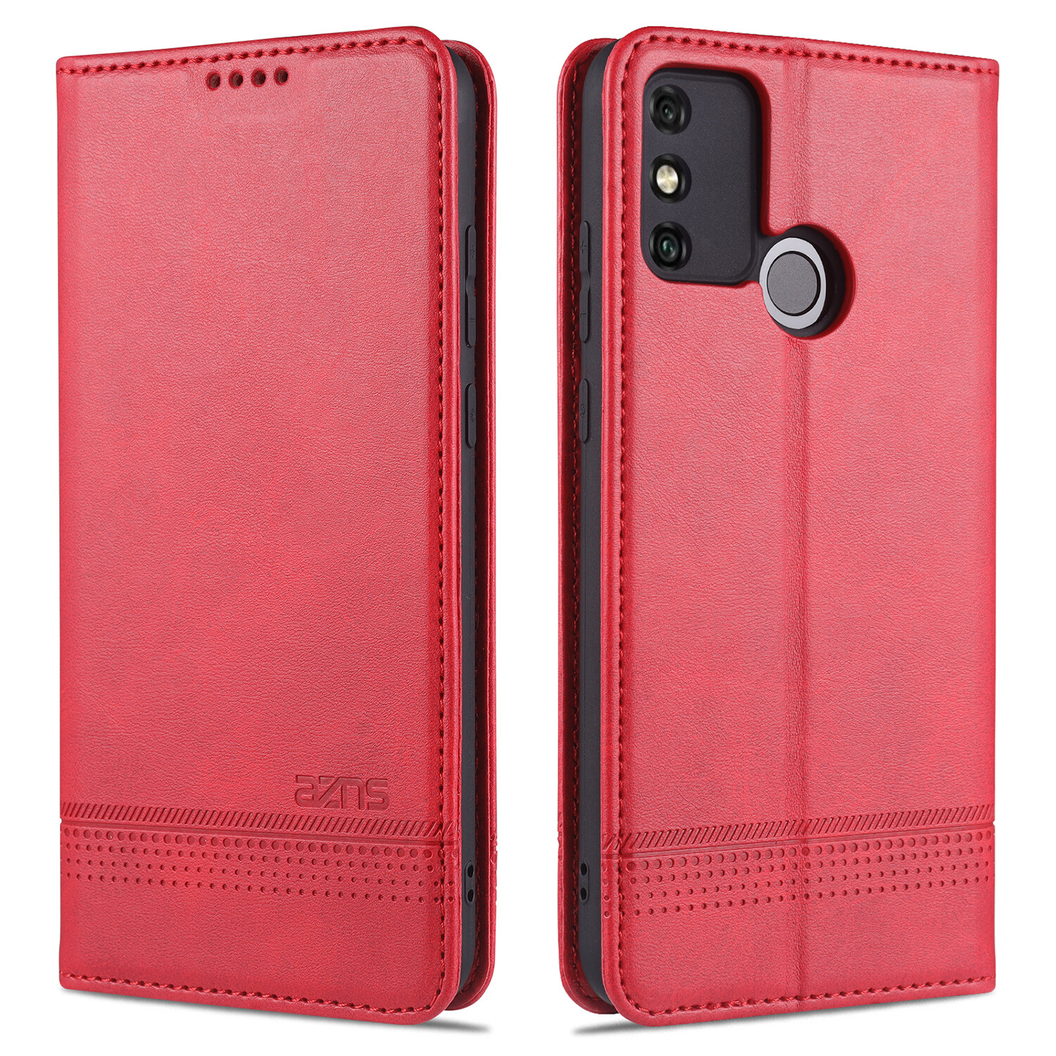 xprmy Leather Case for Huawei Honor 9A Vintage Flip Wallet Card Slots Magnetic Closure TPU Inner Stand Cover