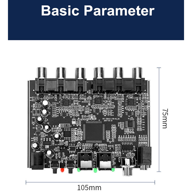 Audio Decoder Module-1 * 5.1 Optical Coaxial Audio Decoder-Black. 