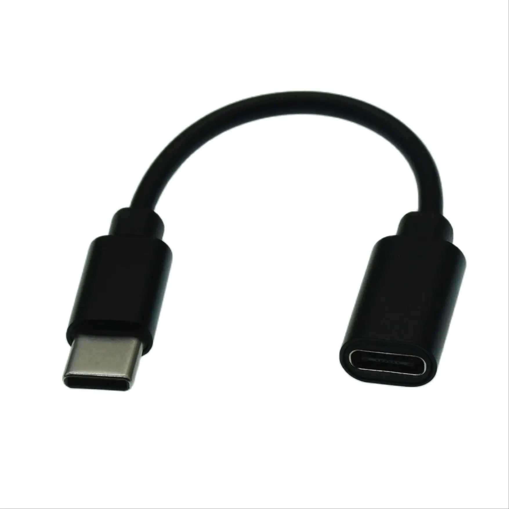 0.1m 0.25m 0.5m 2m Usb C Type-c Extension Cord Type-c Male to Female Fast charging Date Short Cable Extensor Charger Connector. 