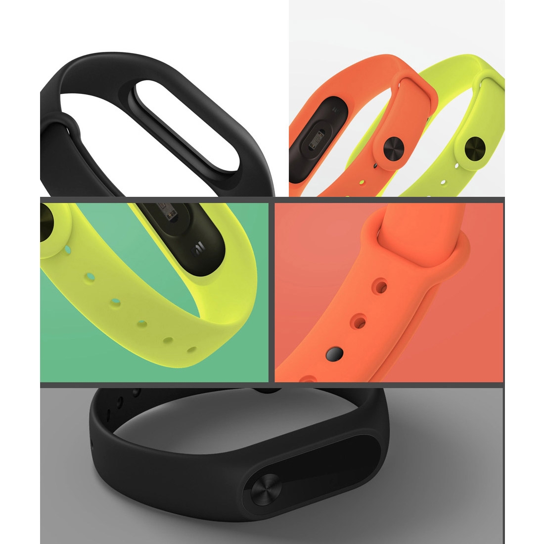 (New)For Xiaomi Mi Band 2 Colorful Wrist Bands Bracelet, Host not Included. 