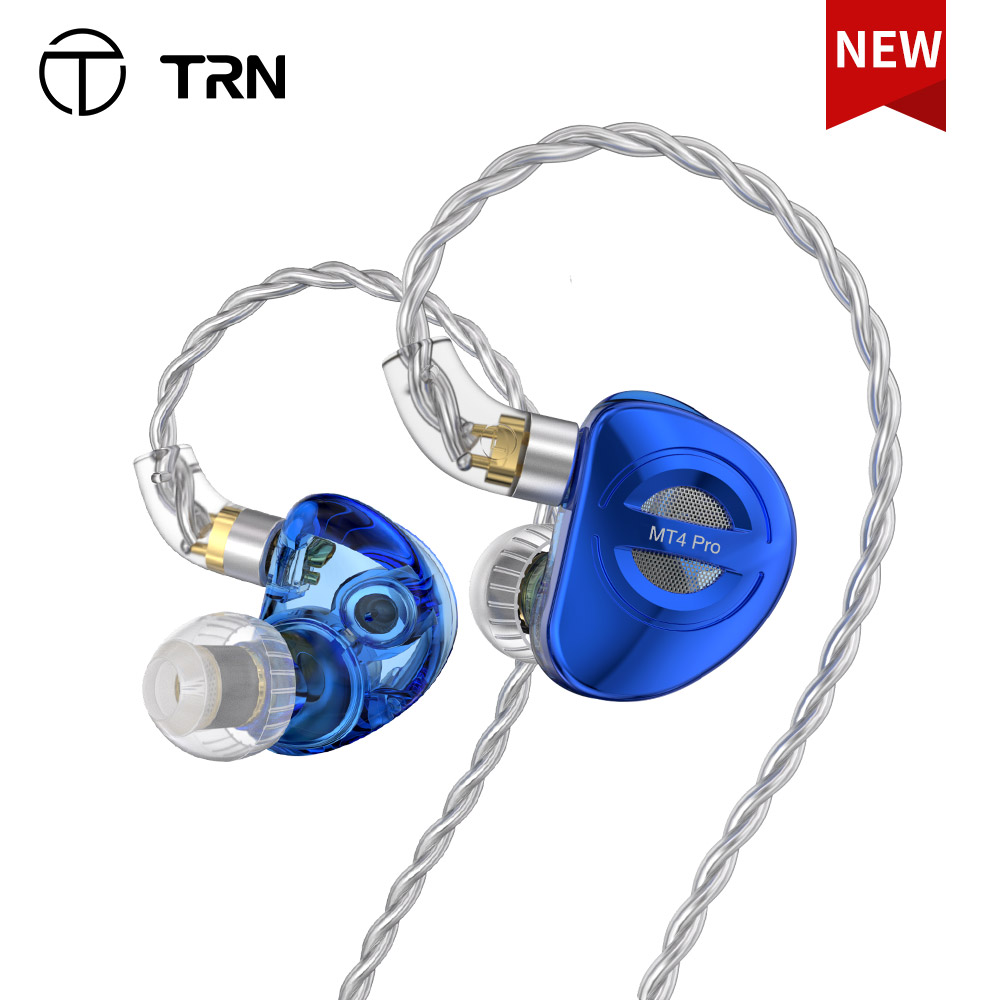 TRN MT4 PRO 2DD In Ear Earphone Bass High-Performance Dual Dynamic HiFi Running Noise Cancelling Headset TRN Flagship Store