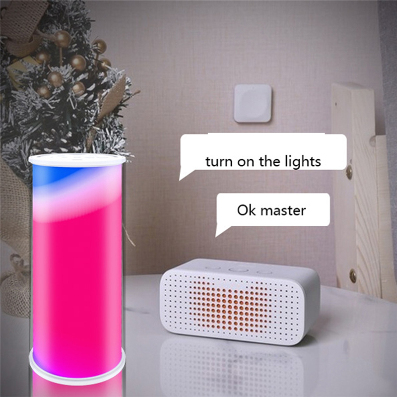 Tuya Smart WiFi Table Lamp RGBW Dimmable 12LED Light Touch Control Bedside Night Light for Alexa Home. 